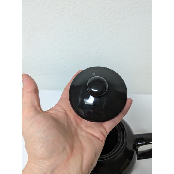 Old Amsterdam 1701 Porcelain Works Ceramic Black Tea Pot Lead Free with Lid - Picture 7 of 8